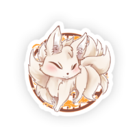 Kitsune Acryl Charm