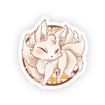 Kitsune Acryl Charm