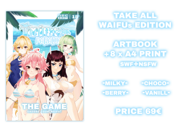 Milky Paradise - the Game ARTBOOK TAKE ALL WAIFU EDITION [PREORDER] – Bild 3